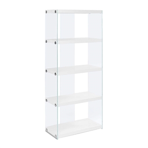 Scranton & Co 60&quot Bookcase in Glossy White