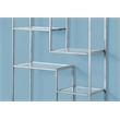 Scranton & Co Metal Bookcase in Silver