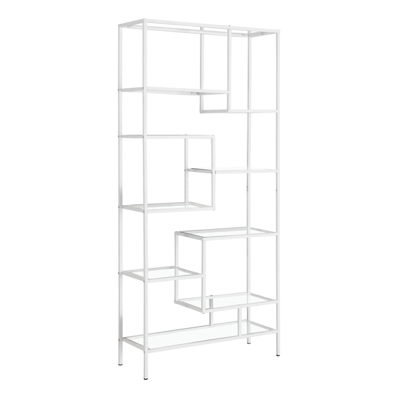 Scranton & Co Metal Bookcase in White