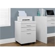 Scranton & Co File Cabinet with Three Drawers in White