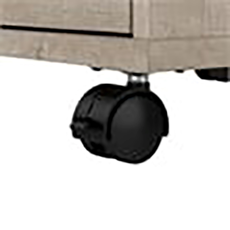 Scranton & Co 2 Drawers Contemporary Wood Mobile Pedestal in Gray