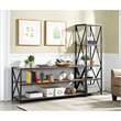 Scranton & Co 2 Shelf Wide Bookcase in Barnwood