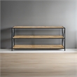 Scranton & Co 2 Shelf Wide Bookcase in Barnwood