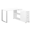 Scranton & Co White Computer Desk L Shaped 47