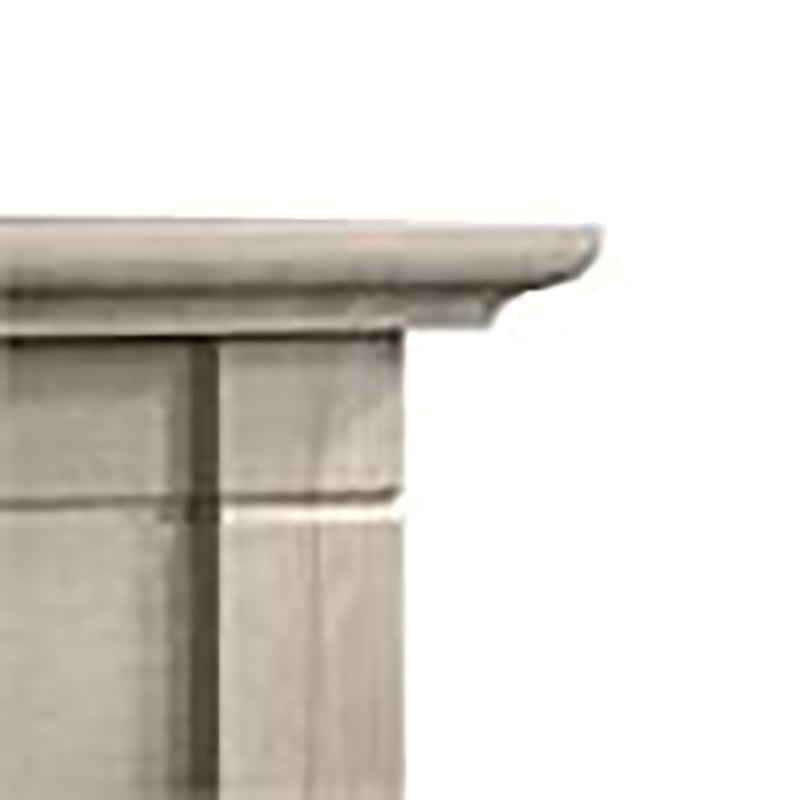 Scranton & Co Engineered Wood Writing Desk with X Pattern in Washed Gray