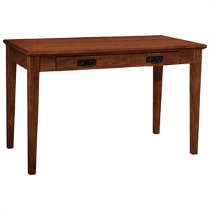 Scranton & Co Mid-Century Wood Laptop-Writing Desk in Cherry/Mission Oak