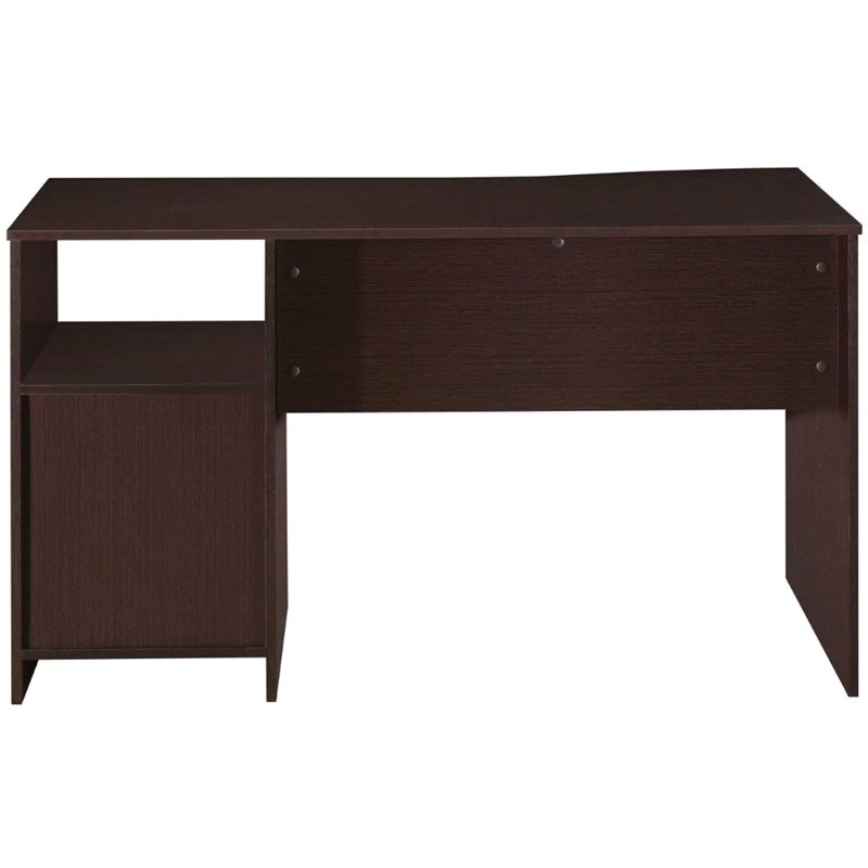 Scranton & Co 3-Drawer Wood Computer Desk with Shelf in Espresso/Wenge