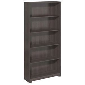 scranton & co 5 shelf bookcase in heather gray