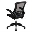 Scranton & Co Mid-Back Mesh Office Chair in Black Fabric