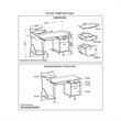 Scranton & Co MDF Chocolate Computer Desk Rectangular 51.25