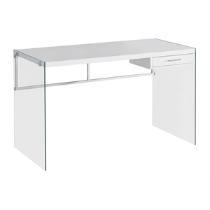 Scranton & Co 48&quot Computer Desk in Glossy White
