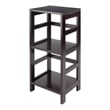 Scranton & Co 2-Tier Transitional Solid Wood Book Shelving Unit in Espresso