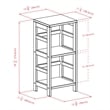 Scranton & Co 2-Tier Transitional Solid Wood Book Shelving Unit in Espresso