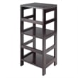 Scranton & Co 2-Tier Transitional Solid Wood Book Shelving Unit in Espresso