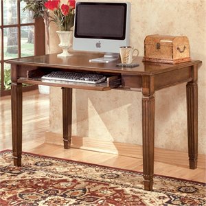 scranton & co small office leg desk in brown