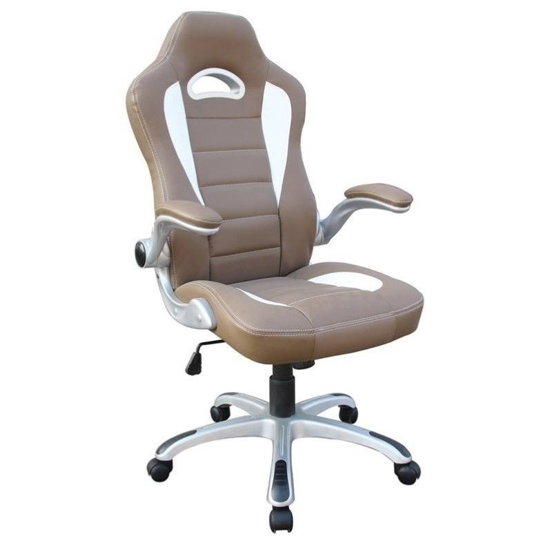 Scranton & Co Sport Race Executive Office Chair in Camel