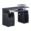 Scranton & Co Modern MDF Wood Home Office Computer Desk in Espresso