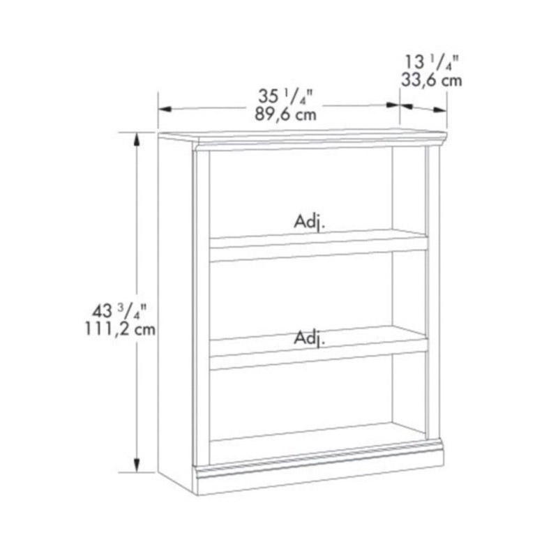 Scranton & Traditional Engineered Wood Co 3 Shelf Bookcase in Select Cherry