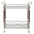 Scranton & Co Serving Cart in Nickel Brush