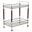 Scranton & Co Serving Cart in Nickel Brush
