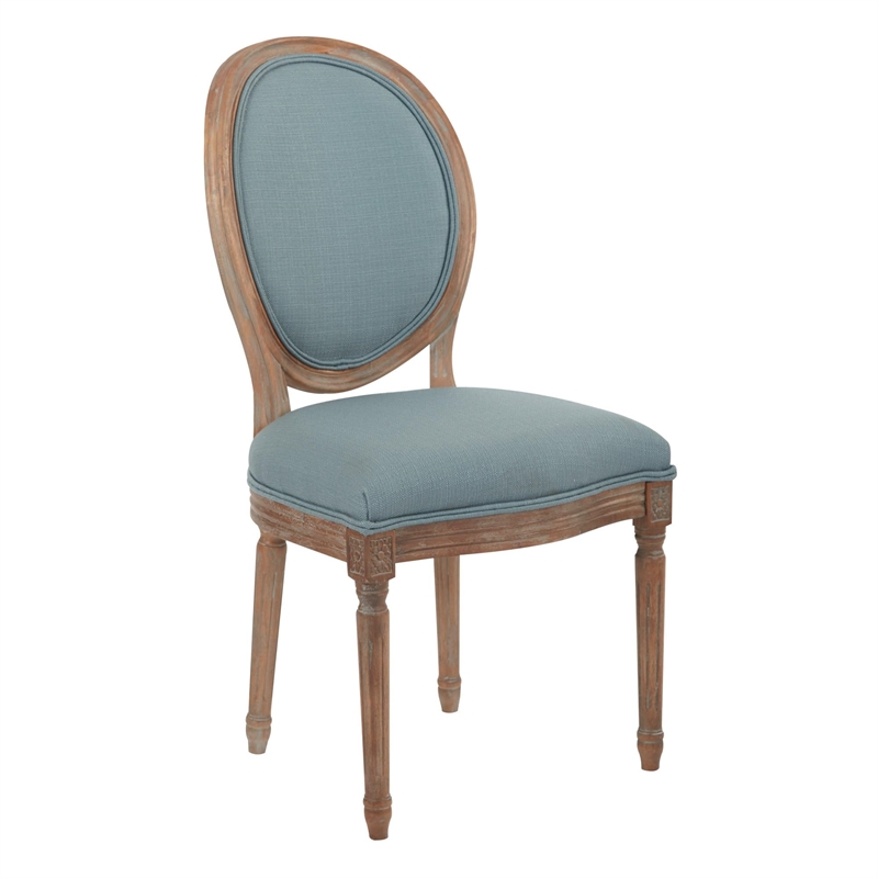 Scranton & Co Oval Back Dining Chair in Klein Sea