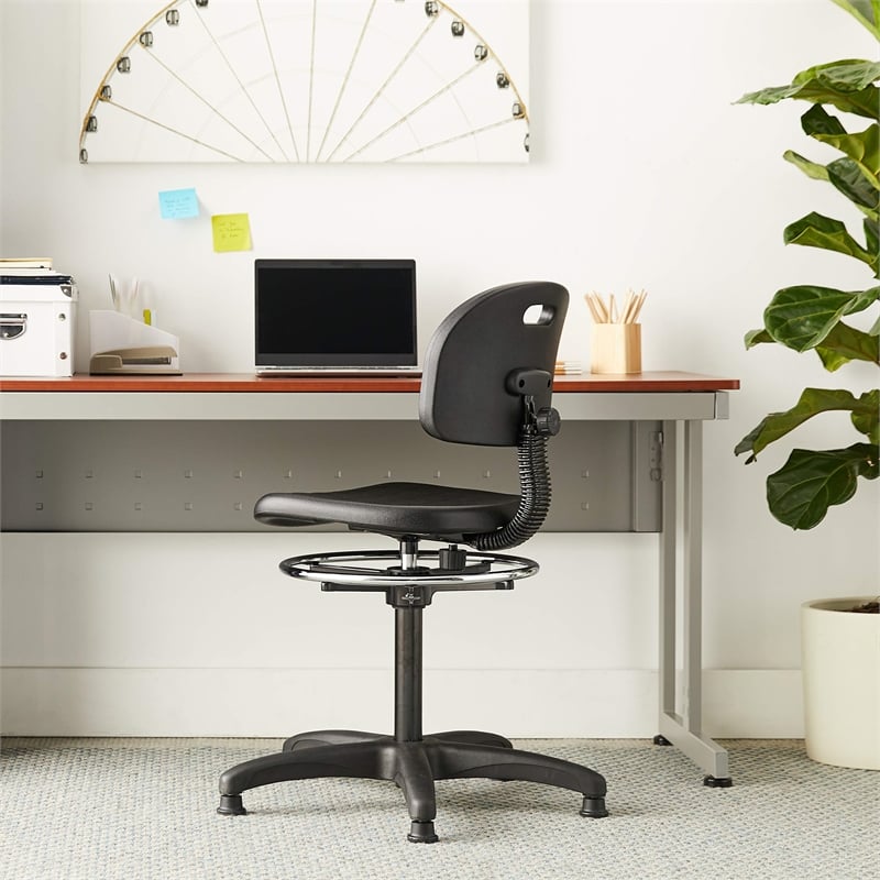 Scranton & Co Workbench Drafting Chair in Black