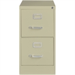 Scranton & Co Metal Beige Vertical Filing Cabinet 2-Drawer 26.5