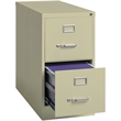Scranton & Co Metal Beige Vertical Filing Cabinet 2-Drawer 26.5
