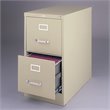 Scranton & Co Metal Beige Vertical Filing Cabinet 2-Drawer 26.5