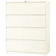 Scranton & Co Metal Off White Filing Cabinet Rectangular 42