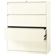 Scranton & Co Metal Off White Filing Cabinet Rectangular 42