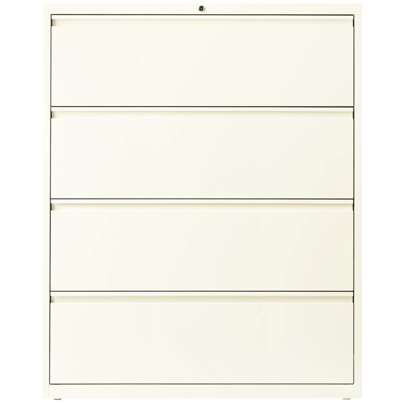 Scranton & Co Metal Off White Filing Cabinet Rectangular 42