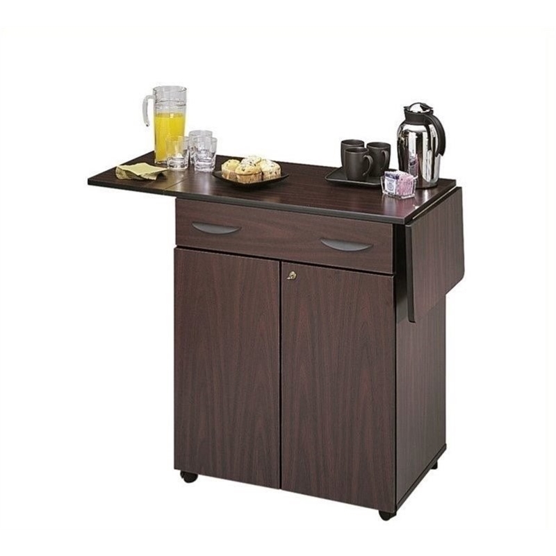 Scranton & Co Hospitality Service Cart in Mahogany