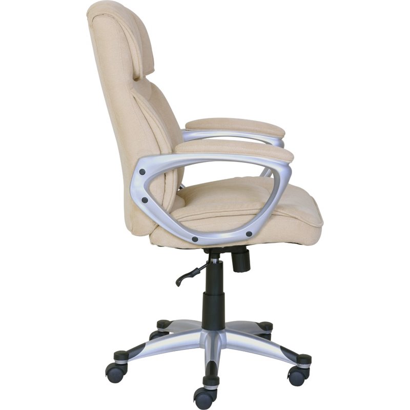 Scranton Co Executive Office Chair in Fawn Tan Linen