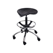 Scranton & Co Black Drafting Chair with Chrome Base