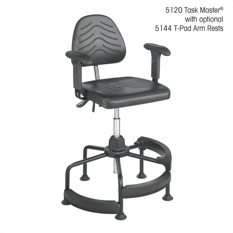 Scranton & Co Deluxe Drafting Chair in Dark Gray
