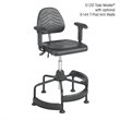 Scranton & Co Deluxe Drafting Chair in Dark Gray