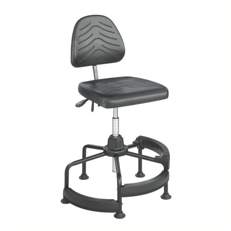 Scranton & Co Deluxe Drafting Chair in Dark Gray