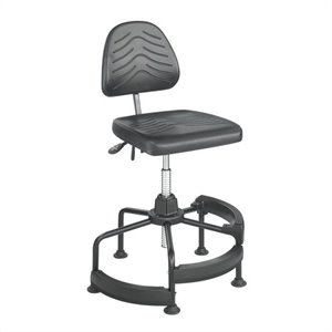 scranton & co deluxe drafting chair in dark gray