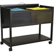 Scranton & Co Mobile File with Locking Top in Black