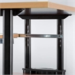 Scranton & Co Standing Height Adjustable Workstation in Medium Oak