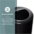 Scranton & Co Open Top Receptacle - 30 Gallon in Black