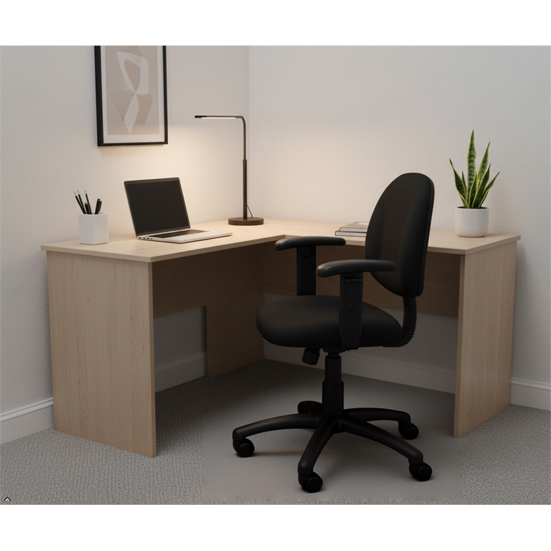Scranton & Co Contemporary Office Chair with Adjustable Arms in Black