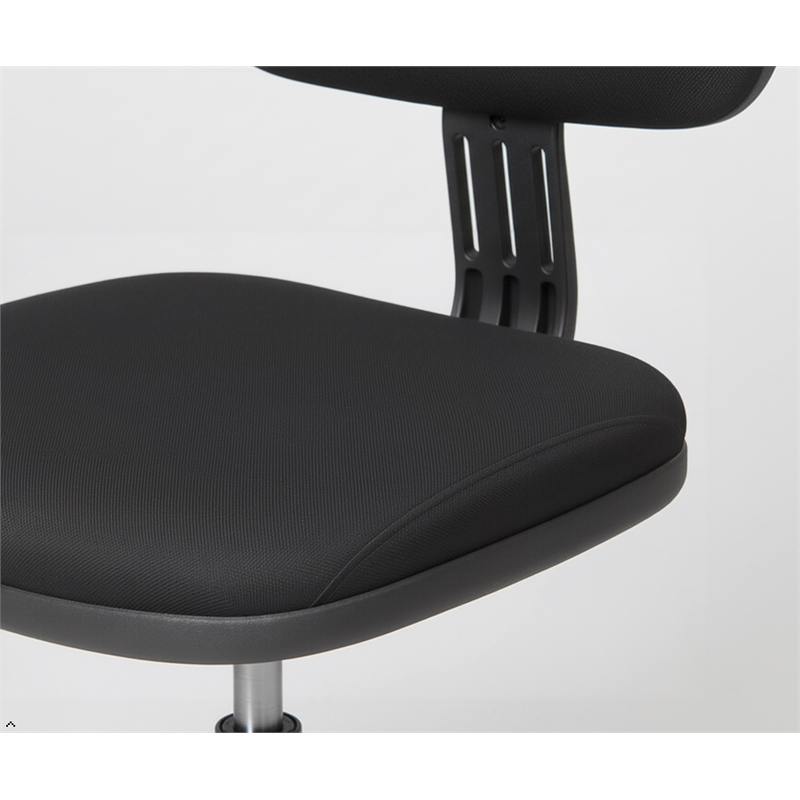 Scranton & Co Contemporary Office Chair with Adjustable Arms in Black