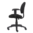 Scranton & Co Contemporary Office Chair with Adjustable Arms in Black