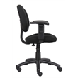 Scranton & Co Contemporary Office Chair with Adjustable Arms in Black