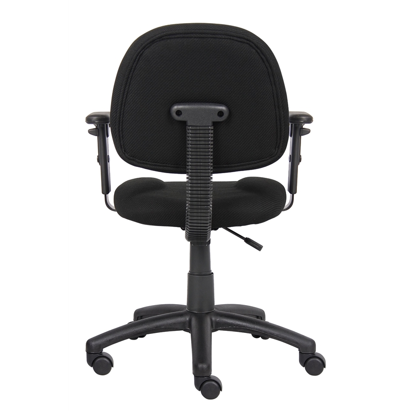 Scranton & Co Contemporary Office Chair with Adjustable Arms in Black