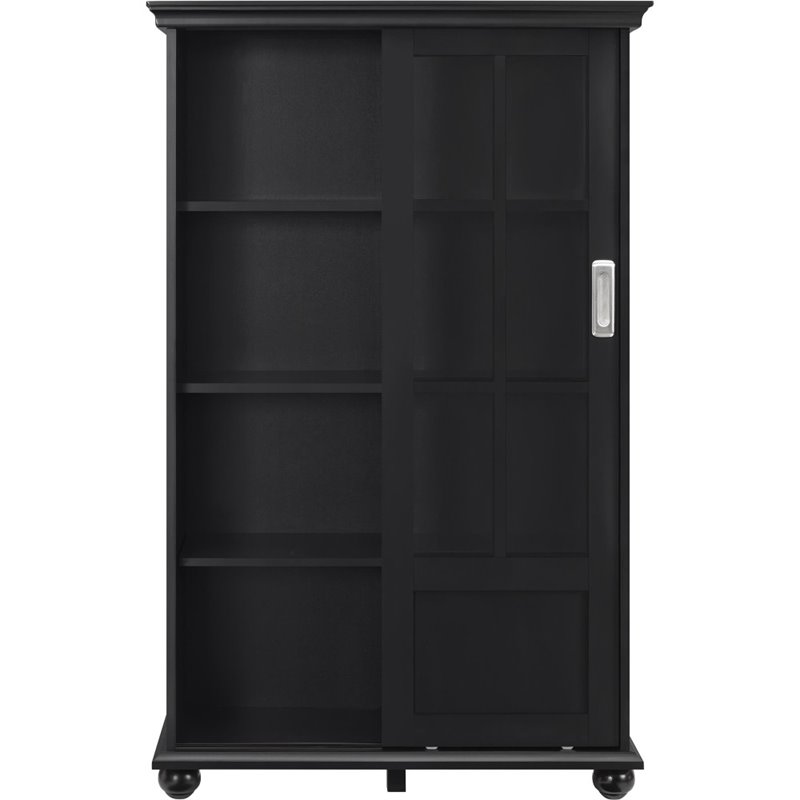 Scranton & Co 4 Shelf Bookcase in Black