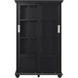 Scranton & Co 4 Shelf Bookcase in Black