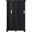 Scranton & Co 4 Shelf Bookcase in Black